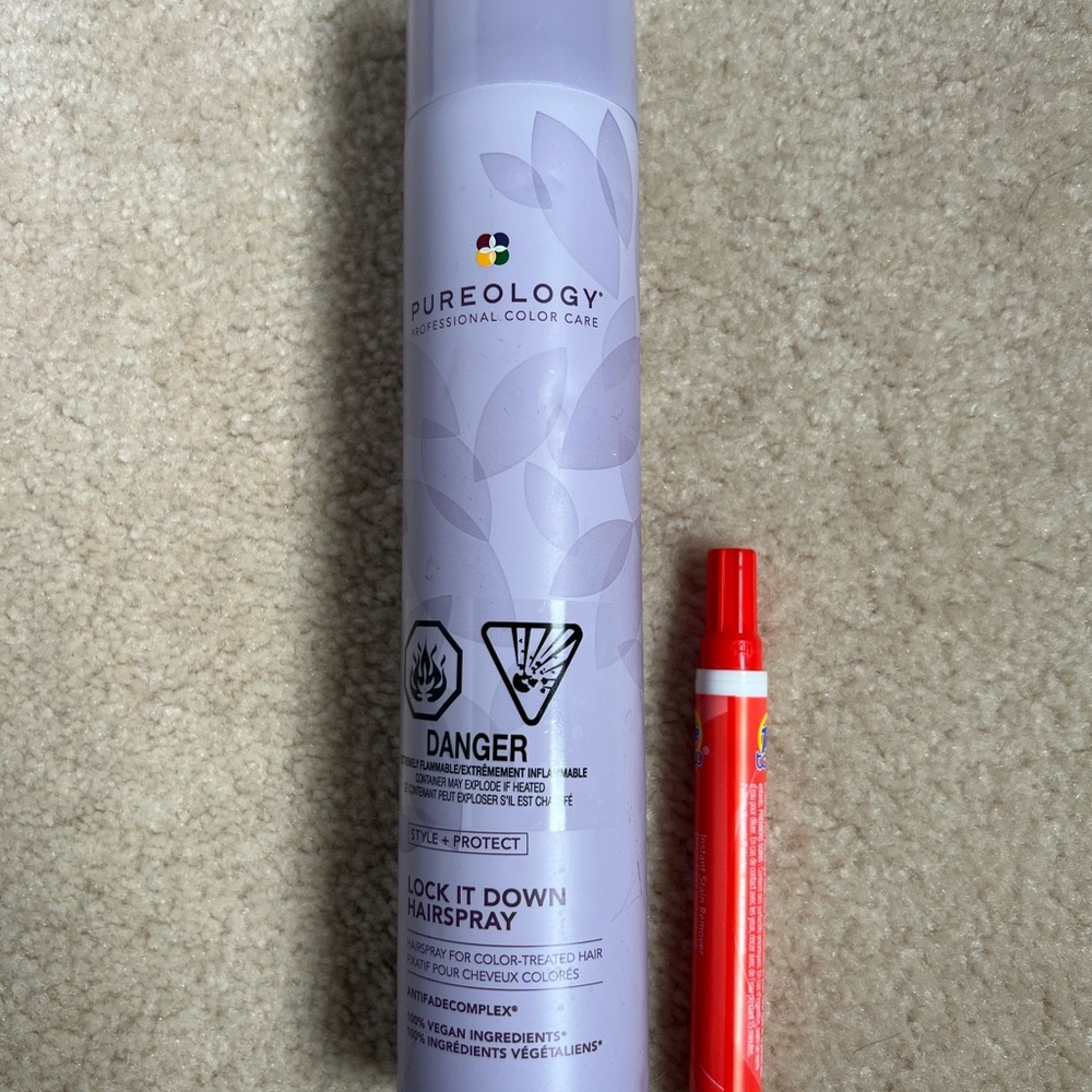Pureology Lock It Down Hairspray in Light Purple